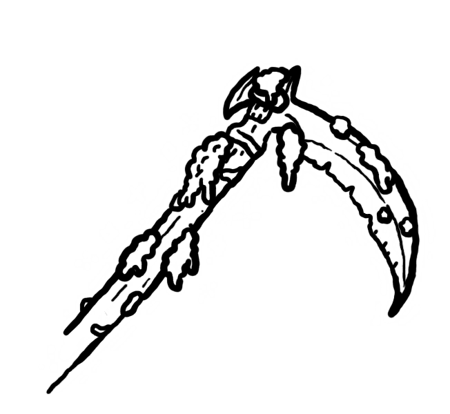 Rad Scythe card artwork from the Shroom and Gloom Demo