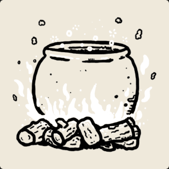 Soup Pot card artwork from the Shroom and Gloom Demo
